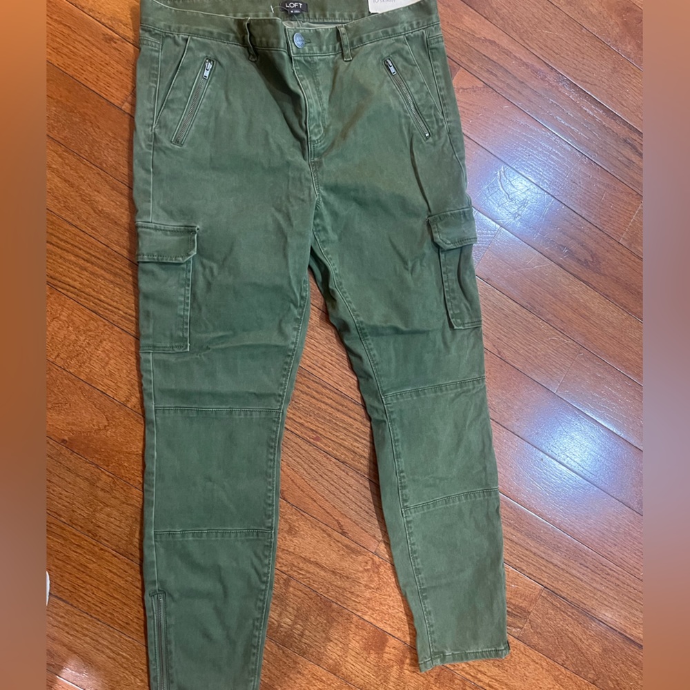 Loft Marissa skinny cargo pants